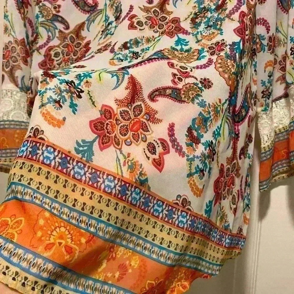 Fig & Flower Women's Boho Feminine Paisley Pretty small - Picture 5 of 10